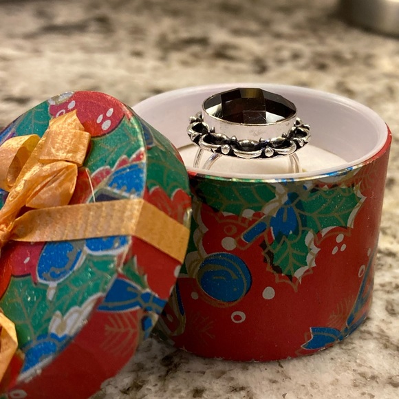 Cushion Cut Solitaire Amethyst Ring - Picture 2 of 5